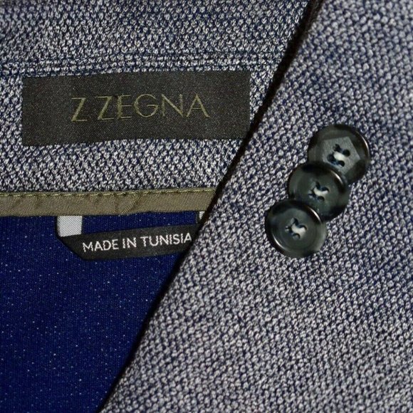 42R Ermenegildo Z Zegna HOPSAK PATCH Gray BLAZER